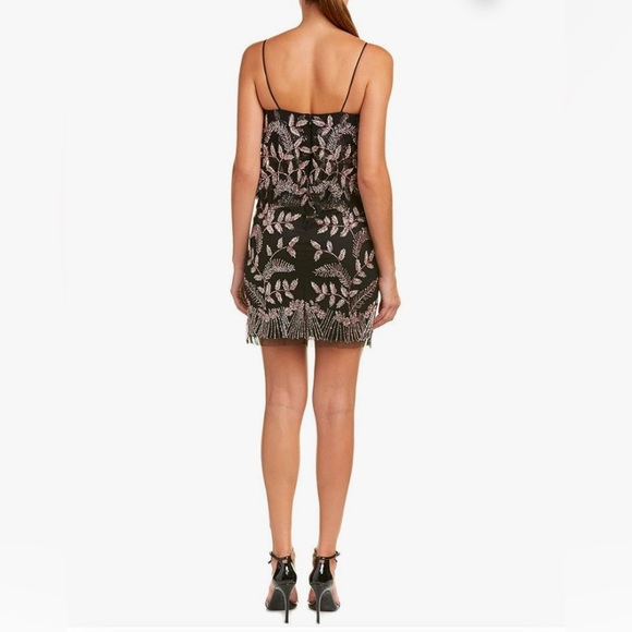 Aidan Mattox Women's Pop Over Floral Beaded Dress - Picture 2 of 7